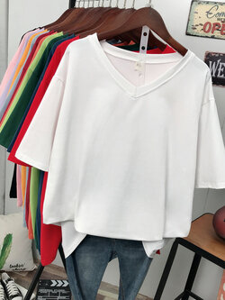 เสื้อยืดคอตตอน สกรีนลายน่ารัก มีหลากหลายสี ส่งฟรีทั่วไทย BY JIMIAO