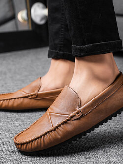 รองเท้าหนังผู้ชาย มีไซส์39-44 รองเท้าโลฟเฟอร์ชาย Slip-On Shoes
