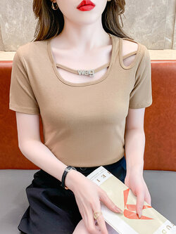 เสื้อผ้าวัยรุ่นเกาหลี เสื้อยืดวัยรุ่นผู้หญิง มีขนาด S M L XL