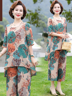 เสื้อผ้าคุณแม่วัย 60 เสื้อคนแก่ผู้หญิงวัย60