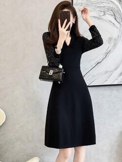 เดรสสีดำสุภาพ เรียบหรู ดูดี เหมาะกับทุกโอกาส | เดรสผู้หญิงแฟชั่นสุภาพ