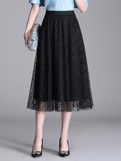 กระโปรงยาว กระโปรงยาวทรงเอ กระโปรงทำงาน