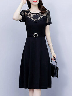 เดรสไซส์ใหญ่ ชุดเดรสสาวพลัสไซส์ เดรสเรียบหรู ไซส์ใหญ่ BY SHUYA