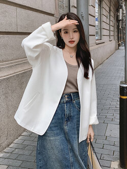 เสื้อโค้ท เสื้อโค้ทกันหนาว เสื้อโค้ทใส่เที่ยวต่างประเทศ ยี่ห้อ: Qianziqian