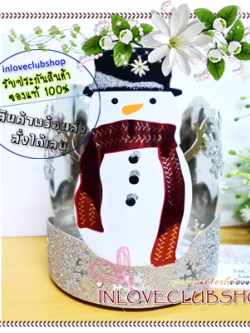 Bath & Body Works Slatkin & Co / Candle Sleeve 14.5 oz. (Glitter Snowman #แบบที่ 3)
