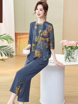 เสื้อผ้าคุณแม่วัย 60 เสื้อคนแก่ผู้หญิงวัย60