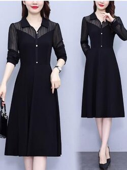 เดรสสีดำสุภาพ เรียบหรู ดูดี เหมาะกับทุกโอกาส | เดรสผู้หญิงแฟชั่นสุภาพ