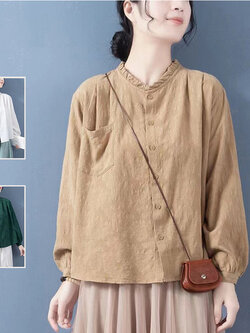 เสื้อลินิน เสื้อผ้าฝ้ายลินิน เสื้อเชิ้ตผ้าลินิน