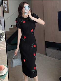 เดรสสีดำสุภาพ เรียบหรู ดูดี เหมาะกับทุกโอกาส | เดรสผู้หญิงแฟชั่นสุภาพ