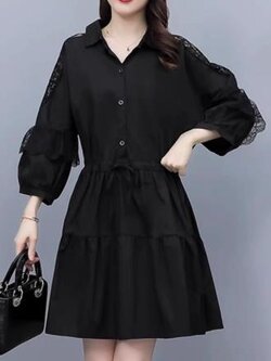 เดรสสีดำสุภาพ เรียบหรู ดูดี เหมาะกับทุกโอกาส | เดรสผู้หญิงแฟชั่นสุภาพ