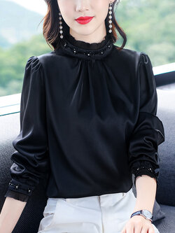 เสื้อสีดำสุภาพ เรียบหรู ดูดี เหมาะกับทุกโอกาส | เสื้อผู้หญิงสุภาพ Moran High-End