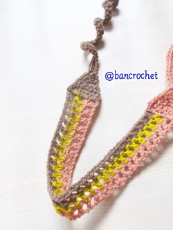 Bancrochet ที่คาดผมถักโครเชต์ crochet headband หลากสี 1-1.5*13 inch