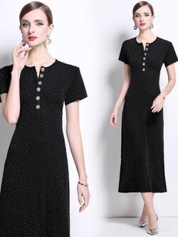 เดรสสีดำสุภาพ เรียบหรู ดูดี เหมาะกับทุกโอกาส | เดรสผู้หญิงแฟชั่นสุภาพ