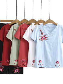 เสื้อลินินสไตล์ผู้ใหญ่ เสื้อคุณแม่ เสื้อผู้ใหญ่ แบรนด์ LININ