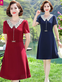 เดรสวัยผู้ใหญ่40-60ปี เดรสคุณแม่ ชุดเดรสทำงานวัยผู้ใหญ่ แบรนด์ MAMA DRESS