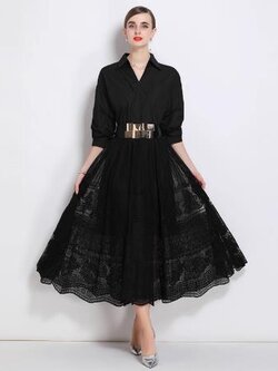 เดรสสีดำสุภาพ เรียบหรู ดูดี เหมาะกับทุกโอกาส | เดรสผู้หญิงแฟชั่นสุภาพ