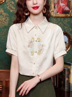 เสื้อเชิ้ตผู้หญิงใส่ทํางาน 390 บาทต่อชิ้น ฟรีค่าจัดส่ง