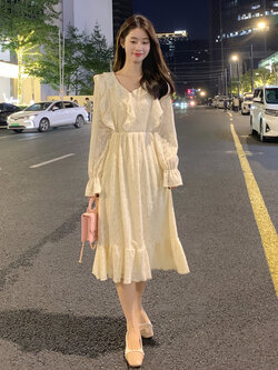 แบบชุดเดรสสวยๆ ชุดเดรสน่ารักๆสไตล์เกาหลี