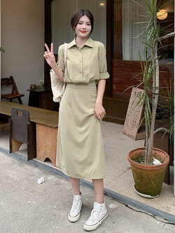 เดรสวัยรุ่น-เดรสคนอ้วนวัยรุ่น L-4XL(อก38-46 นิ้ว)