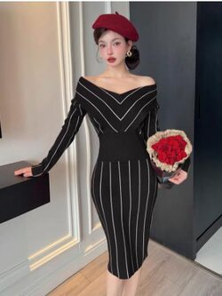 เดรสสีดำสุภาพ เรียบหรู ดูดี เหมาะกับทุกโอกาส | เดรสผู้หญิงแฟชั่นสุภาพ