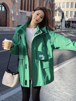 เสื้อโค้ท เสื้อโค้ทกันหนาว เสื้อโค้ทใส่เที่ยวต่างประเทศ ยี่ห้อ: Qianziqian