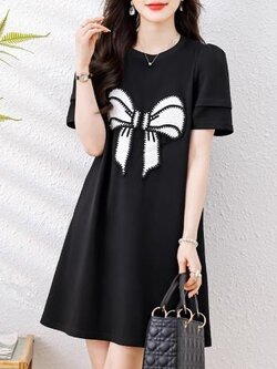 เดรสสีดำสุภาพ เรียบหรู ดูดี เหมาะกับทุกโอกาส | เดรสผู้หญิงแฟชั่นสุภาพ