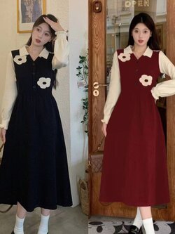 เดรสสาวอวบ มีไซส์ L-4XLอกเสื้อ 38-47 นิ้ว ใส่ได้ทั้งสาวหุ่นดีน่ารักจนถึงสาวอวบพลัสไซส์ จัดส่งฟรี! ทักแชทสั่งซื้อ