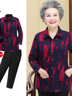 เสื้อคุณยาย เสื้อผู้วัยอายุ60-70ปี เสื้ออาม่า เสื้อผู้สูงอายุ