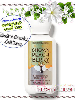 Bath & Body Works / Travel Size Body Lotion 88 ml. (Snowy Peach Berry) *Limited Edition