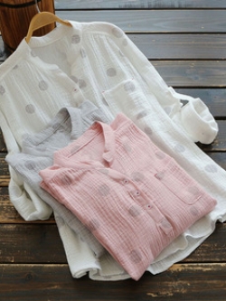 เสื้อผ้าฝ้าย ผ้าลินิน มีขนาดไซส์เดียว อกประมาณ100ซม.หรือประมาณ 40นิ้วขึ้นไป