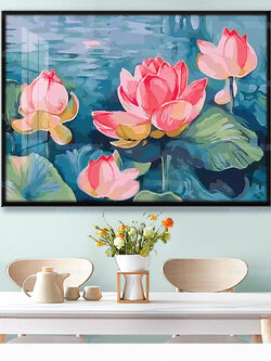 ชุดปักครอสติช รูปดอกไม้ สอบถามขนาดและสั่งซื้อได้ที่ LINE