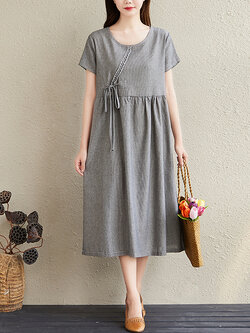 เสื้อผ้าฝ้าย เสื้อผ้าลินิน สไตล์ฤดูร้อน BY Lian Zhi Cotton and linen art สไตล์VINTAGE มีขนาดไซส์อกประมาณ 35-40 นิ้ว