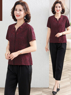 เสื้อผ้าคุณแม่วัย 60 เสื้อคนแก่ผู้หญิงวัย60