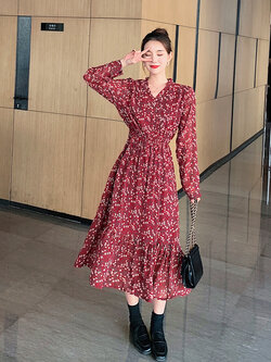 ชุดเดรสชีฟอง ชุดเดรสยาว By GEIESSOEW