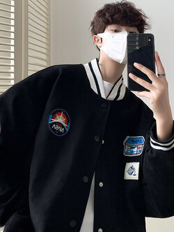 เสื้อแจ็คเก็ตเบสบอล เสื้อคลุม เสื้อแขนยาวสไตล์เกาหลี