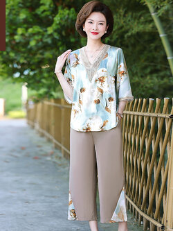 เสื้อผ้าคุณแม่วัย 60 เสื้อคนแก่ผู้หญิงวัย60