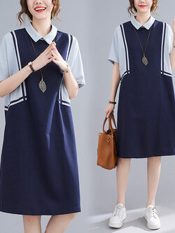 เสื้อผ้าฝ้ายผ้าลินินตัวใหญ่ ไซต์โอเวอร์ ใส่หลวมๆ ส่งฟรี