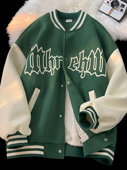 เสื้อแจ็คเก็ตเบสบอล เสื้อคลุม เสื้อแขนยาวสไตล์เกาหลี