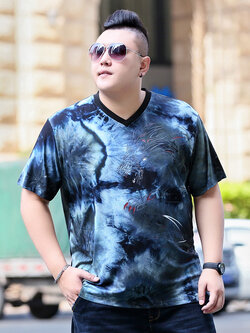 เสื้อยืดผู้ชายอ้วน S-5XL(อกเสื้อ39-51นิ้ว)