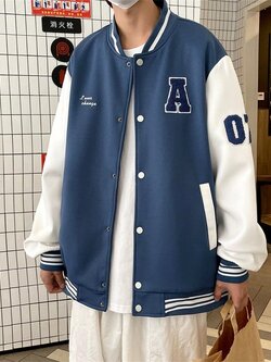 เสื้อแจ็คเก็ตเบสบอล เสื้อคลุม เสื้อแขนยาวสไตล์เกาหลี