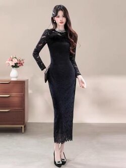 เดรสสีดำสุภาพ เรียบหรู ดูดี เหมาะกับทุกโอกาส | เดรสผู้หญิงแฟชั่นสุภาพ