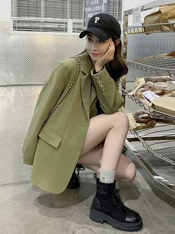 เสื้อโค้ท เสื้อโค้ทกันหนาว เสื้อโค้ทใส่เที่ยวต่างประเทศ ยี่ห้อ: Qianziqian