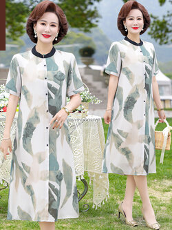 เดรสวัยผู้ใหญ่40-60ปี เดรสคุณแม่ ชุดเดรสทำงานวัยผู้ใหญ่ สนใจทักแชท