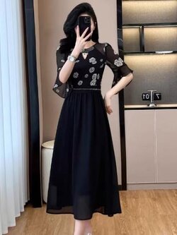 เดรสสีดำสุภาพ เรียบหรู ดูดี เหมาะกับทุกโอกาส | เดรสผู้หญิงแฟชั่นสุภาพ