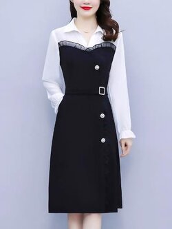 เดรสสีดำสุภาพ เรียบหรู ดูดี เหมาะกับทุกโอกาส | เดรสผู้หญิงแฟชั่นสุภาพ