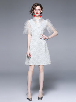 ชุดเดรสเรียบหรูดูแพง เดรสแบรนด์ DG Boutique