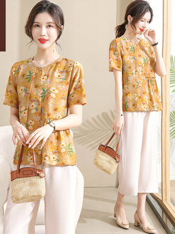 เสื้อผ้าคุณแม่วัย 60 เสื้อคนแก่ผู้หญิงวัย60