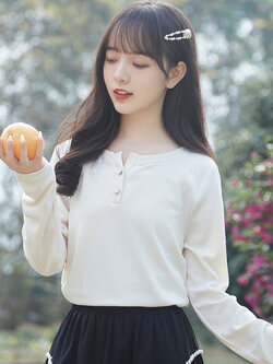 เสื้อผ้าวัยรุ่นเกาหลี เสื้อยืดวัยรุ่นผู้หญิง มีขนาด S M L XL