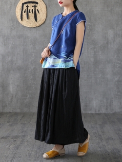 เสื้อผ้าฝ้าย ผ้าลินิน มีขนาดไซส์เดียว อกประมาณ100ซม.หรือประมาณ 40นิ้วขึ้นไป