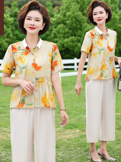 เสื้อผ้าคุณแม่วัย 60 เสื้อคนแก่ผู้หญิงวัย60